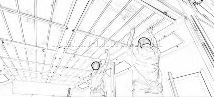 烤漆房頂棉安裝圖解